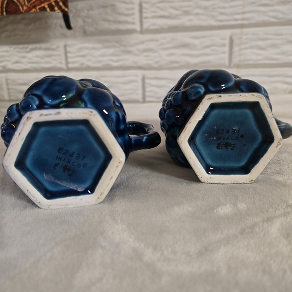 Vintage Inarco Pottery Mood Indigo mugs - Picture 3 of 6